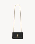 YSL Kate Small in Shiny Grained  Leather